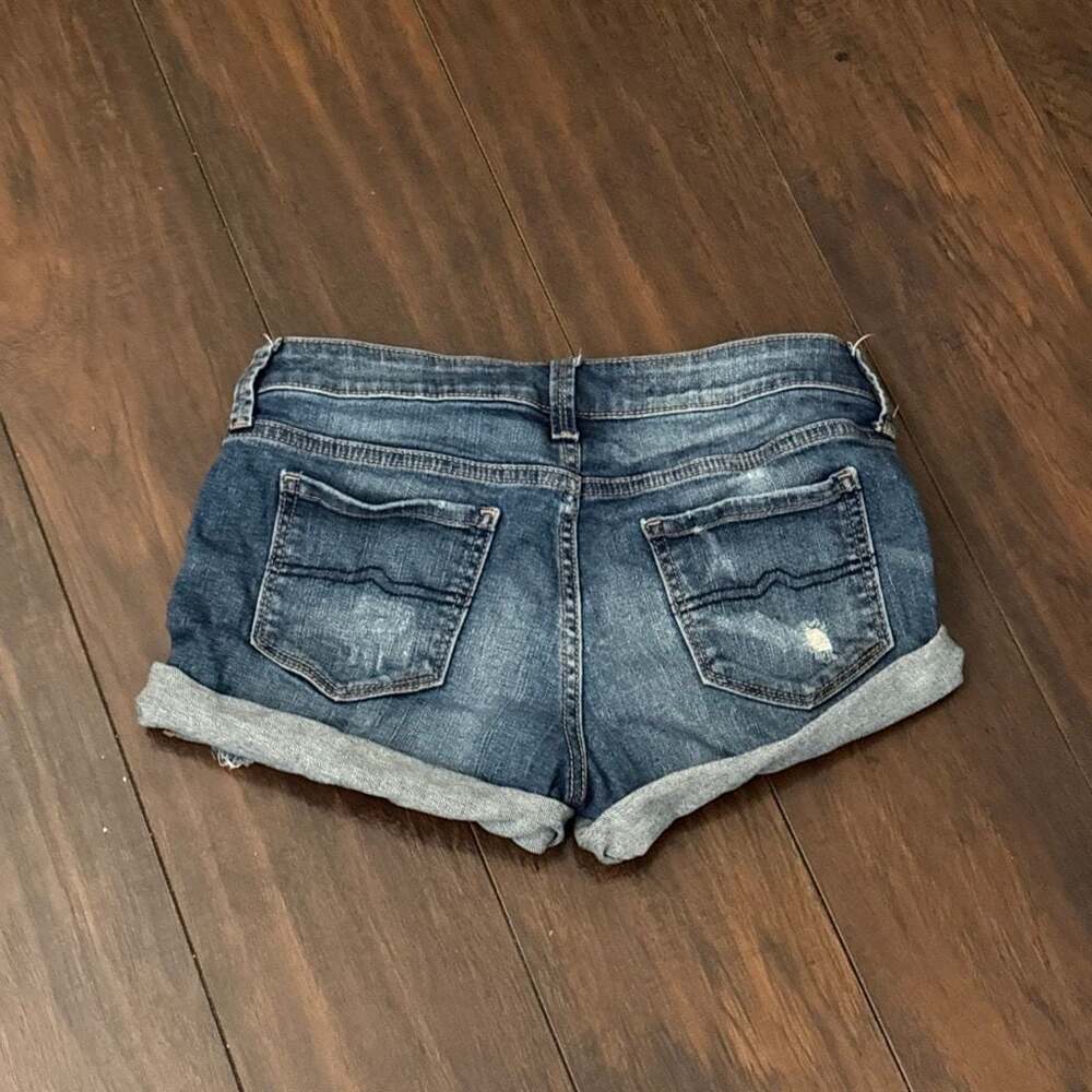 Arizona Jean Co. Women's Distressed Cuffed Denim Jean Shorts Size 5